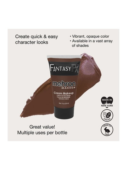 Mehron Fantasy FX Cream Makeup - Werewolf Dark Brown