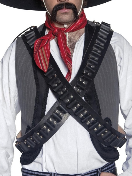 Western Leather Bandolier bullet Belt