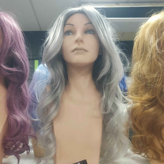 Khloe Ice silver stylable fibre wig