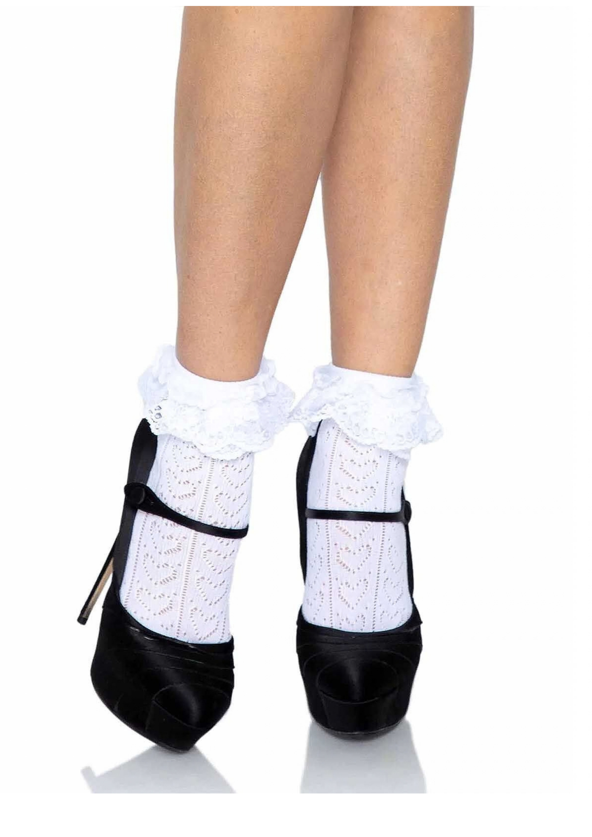 Lei Lace Ankle Socks - White