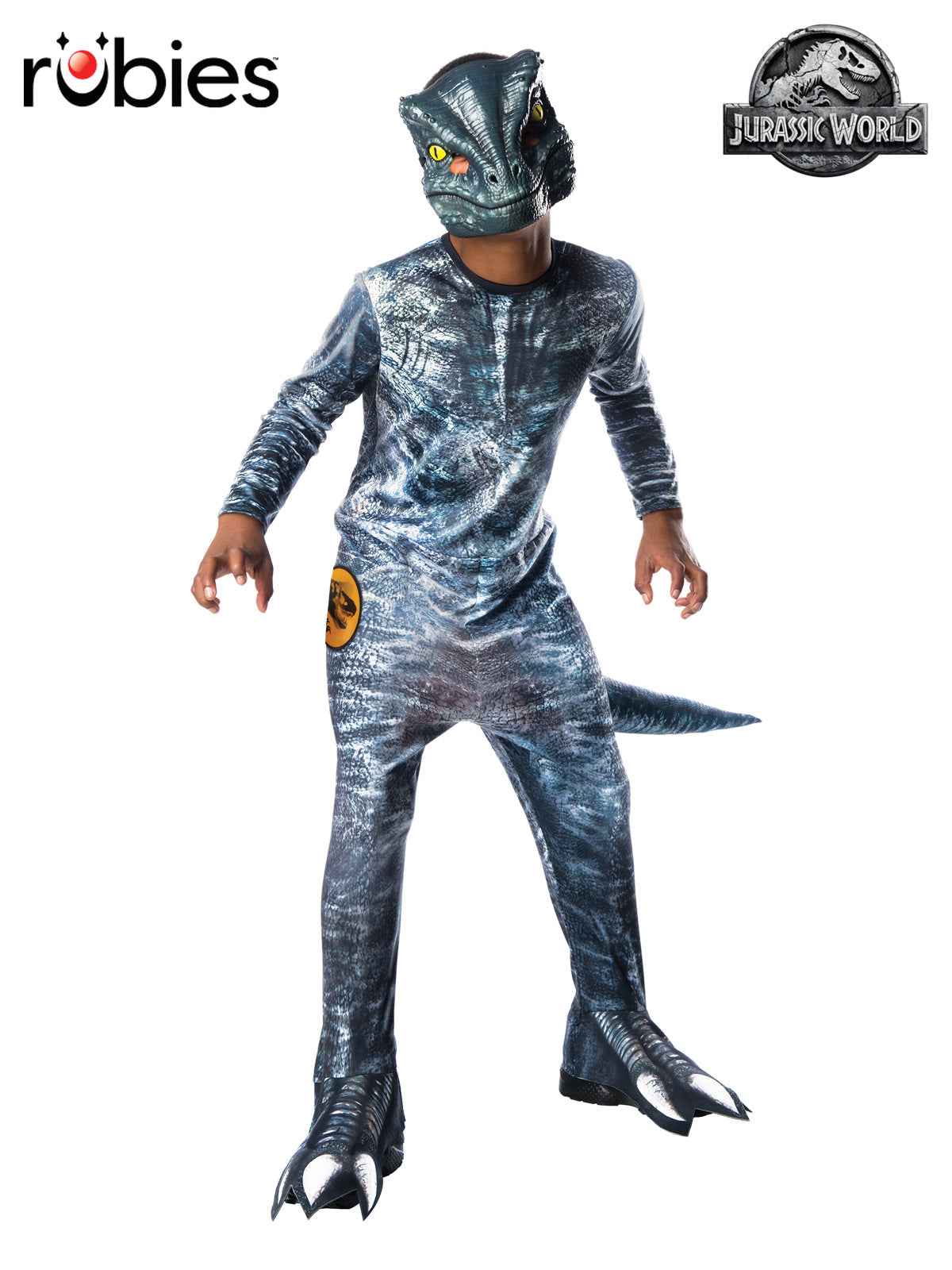 Velociraptor Blue delxue child costume Jurassic Park