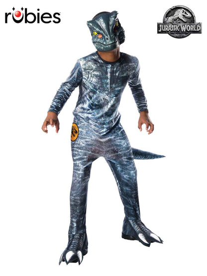 Velociraptor Blue delxue child costume Jurassic Park