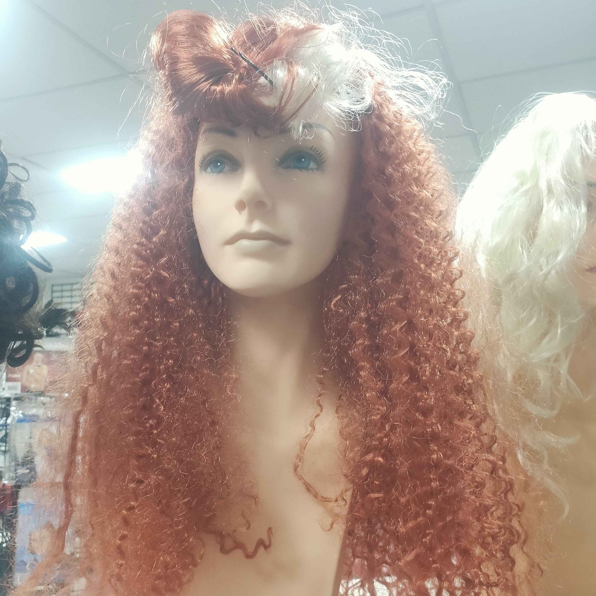 Magenta Rocky horror wig
