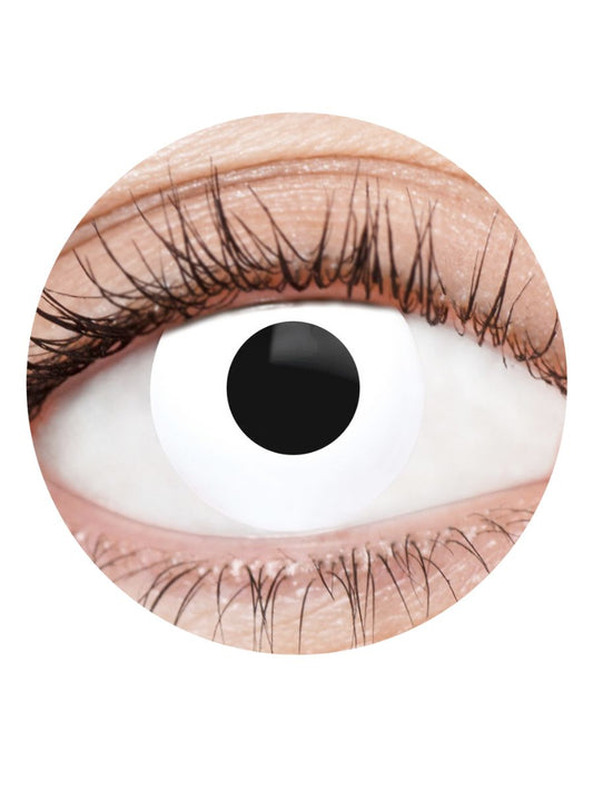 White Deranged I Contact Lenses