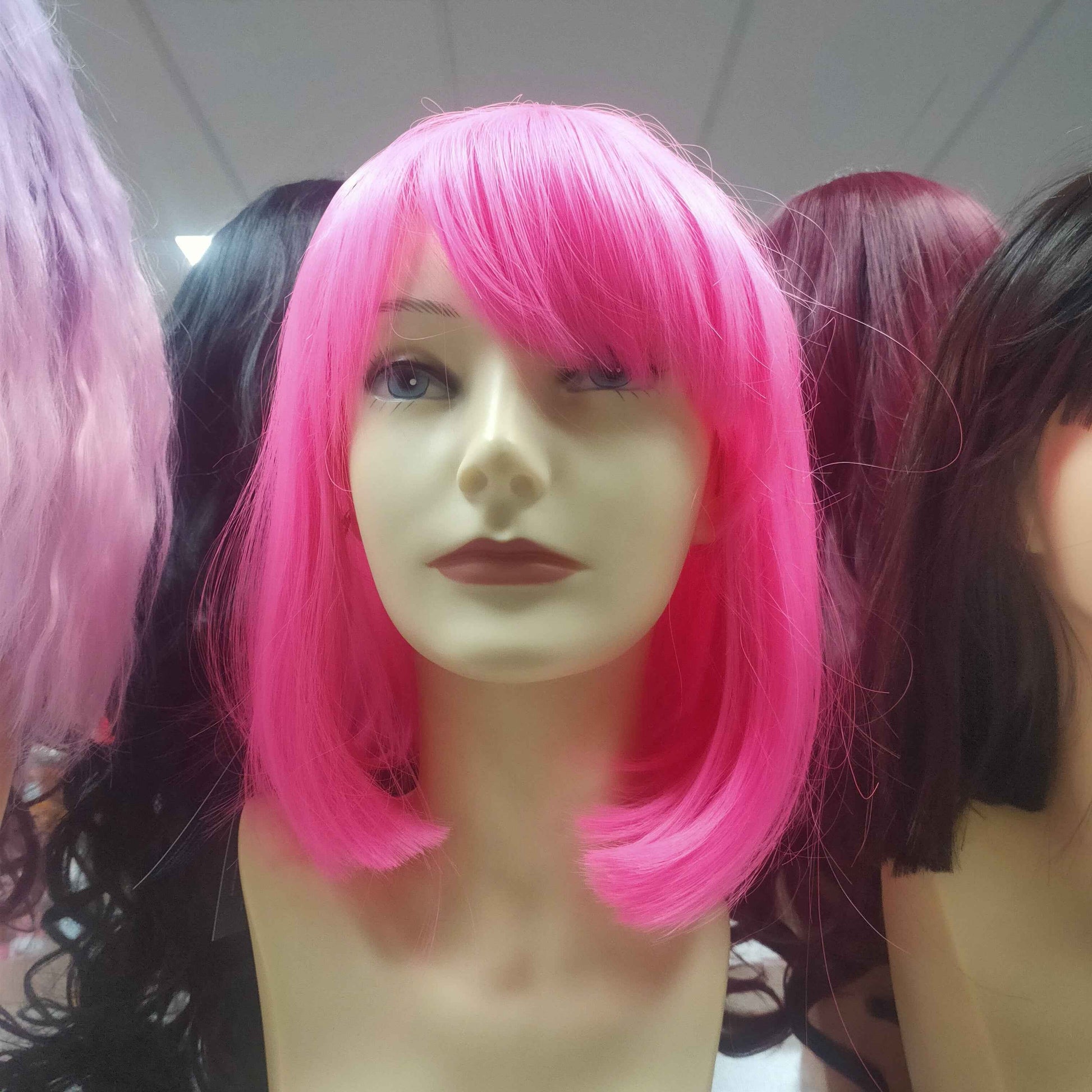 Elsie Neon Pink Wig stylable fibre
