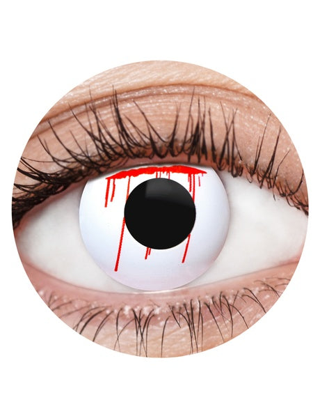 White Slash Contact Lenses