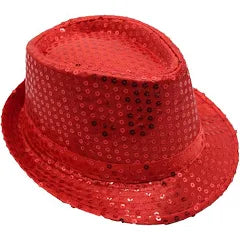 Sequin Trilby / Fedora Hat various colours