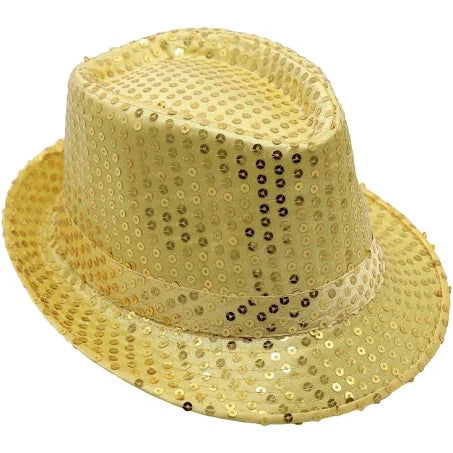 Sequin Trilby / Fedora Hat various colours