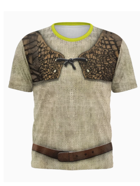 Shrek inspired  printed t-shirt