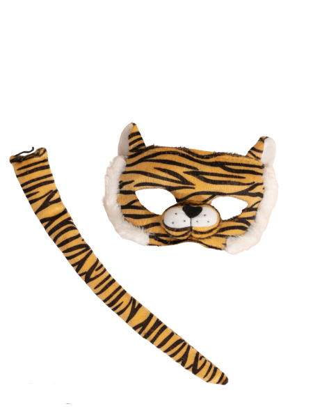 Tiger mask and tail