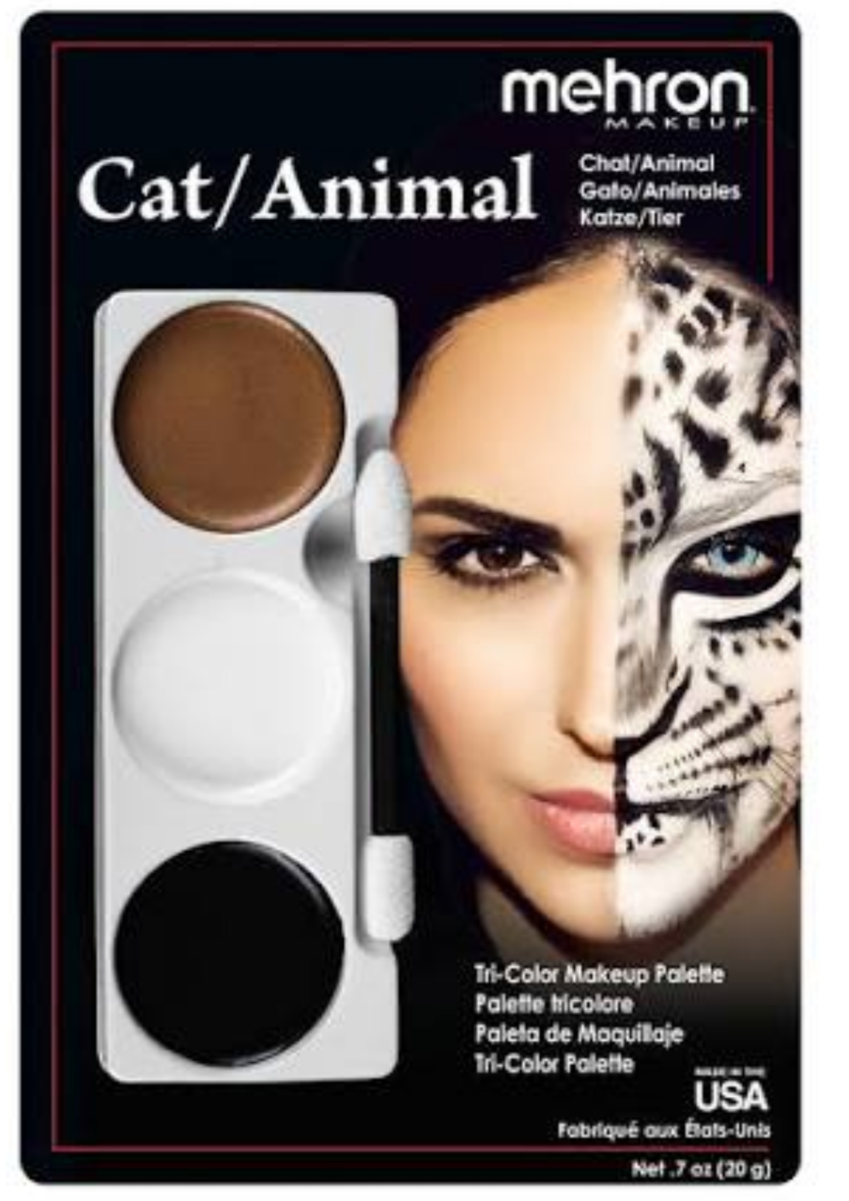Tri-Colour Make-up Palette - Cat Tiger