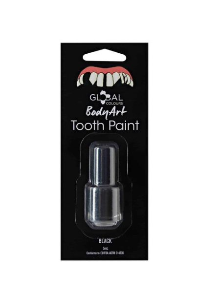 Tooth paint Black , Silver , red, Browm , Gold