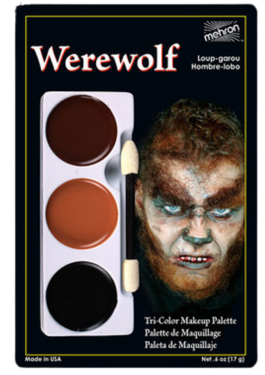 Tri-Colour Make-up Palette - Werewolf