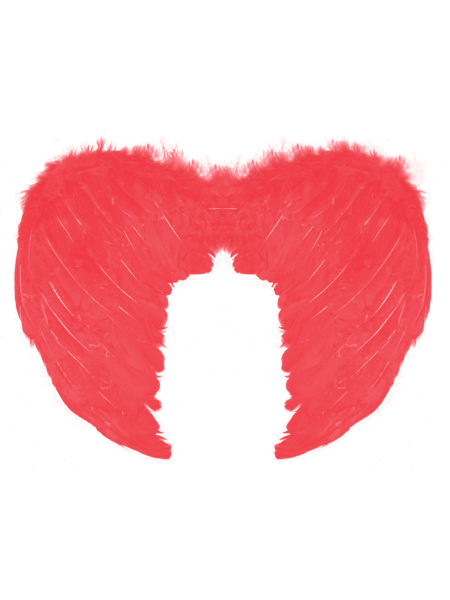 Angel Wings Feather Small Red