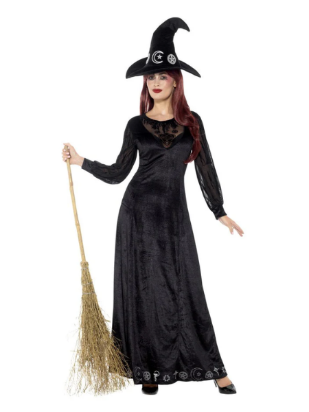 Dark witch craft woman costume