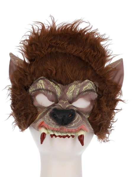 half werewolf latex mask