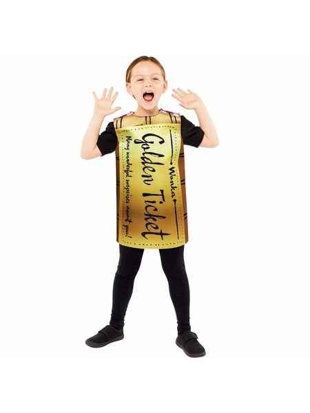 Golden Ticket Wonka Bar Costume - Child