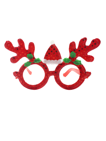 Santa reindeer novelty glasses christmas