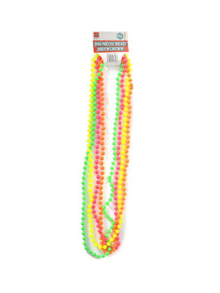 Neon 80's Necklace beds Mixed